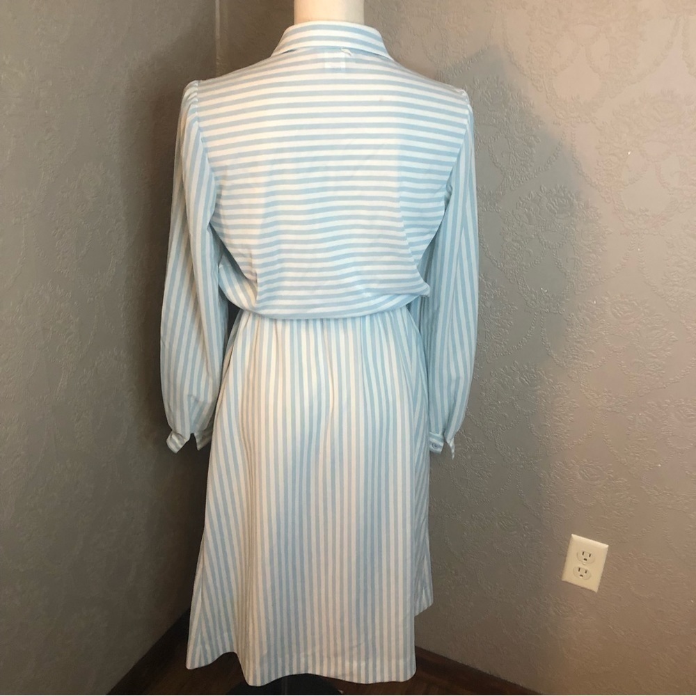 Vintage The Shirtdress 14 T Made in USA striped dress - Picture 4 of 7
